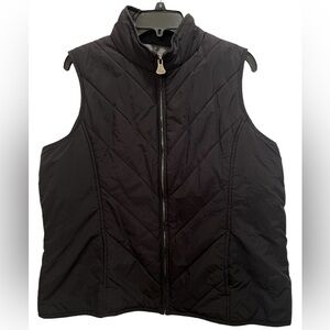 Puffer Vest, Vintage Dickies Quilted Light Puffer Vest, Black, Men’s XL